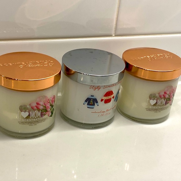 Scentsational Other - SCENTSATIONAL SOY CANDLE SET OF 3 NEW